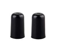 Futheda 2PCS in gomma per violoncello puntale di ricambio antiscivolo tappi, Portable cello End pin del tappo di protezione antiscivolo per Cellist strumenti musicali a corde Parts nero