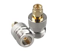 Futheda 2PCS SMA maschio a N femmina connettore SMA a N tipo adattatore jack coassiale RF cavo coassiale convertitore placcato oro rame per cavo di prolunga antenna Wi-Fi a bassa perdita analizzatore