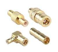 Futheda 4 adattatori DAB per antenna auto SMB femmina a maschio, adattatore RF compatibile con radio JVC, Pioneer, Clarion, Kenwood, Alpine, GPS, tutti i sistemi satellitari, Sirius XM, antenna radio