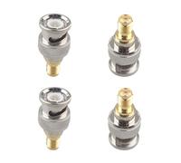 Futheda 4PCS SMA Female to BNC Male RF Coax Adapter SMA to BNC Connector Coaxial Jack Antenna Connector Straight Coupler Compatible with SDR Ham Radio Baofeng UV 5R uv82 V-5r5 Two Way Handheld Radio