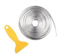 Futheda 5 m Argento Automobile Auto Filler Trim Strip Line, Facile da piantare Rimovibile 3D DIY Car Styling Interior Exterior Articolo Decorazione modanature Trim, Universale per Auto di