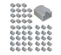 Futheda 50 Pezzi Protezione Antipolvere del Cappuccio, Cavo Ethernet Plug Custodia Protettiva per la Stampante RJ45 Passare Attraverso Il Connettore di Rete Cat5e Cat6 Cat7 Internet LAN