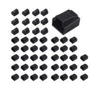 Futheda 50 Pezzi Protezione Antipolvere del Cappuccio, Cavo Ethernet Plug Custodia Protettiva per la Stampante RJ45 Passare Attraverso Il Connettore di Rete Cat5e Cat6 Cat7 Internet LAN