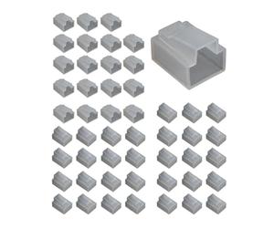 Futheda 50 Pezzi Protezione Antipolvere del Cappuccio, Cavo Ethernet Plug Custodia Protettiva per la Stampante RJ45 Passare Attraverso Il Connettore di Rete Cat5e Cat6 Cat7 Internet LAN