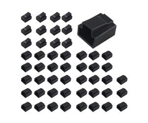 Futheda 50 Pezzi Protezione Antipolvere del Cappuccio, Cavo Ethernet Plug Custodia Protettiva per la Stampante RJ45 Passare Attraverso Il Connettore di Rete Cat5e Cat6 Cat7 Internet LAN