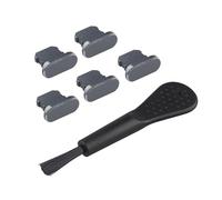 Futheda 5PCS Tappi Antipolvere Proteggi la Copertura Protezione per connettore Lightning Compatibile con iPhone 14 13 12 11 X XS XR 8 7 Mini Plus PRO Max Grigio