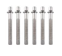 Futheda 6pcs metal drum Tension Rods drum Long tight viti Tension viti bulloni aste per rullante Tom parti di riparazione Percussion sostituzione di