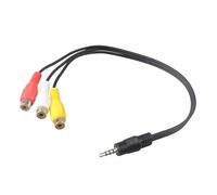 Futheda Cavo splitter audio da 3,5 mm maschio a 3 RCA femmina, cavo audio stereo video AUX (rosso-giallo-bianco) connettori per AV Audio Video LCD TV HDTV