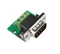 Futheda D-sub DB9 Interfaccia Breakout Board Connettore 9-pin 2-fila maschio RS-232 porta seriale adattatore per morsettiera senza saldatura