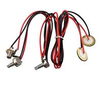 Futheda Dual Piezo Guitar Pick-up 6,35 mm Jack con controllo del tono del volume pickup piezoelettrico di ricambio per chitarra acustica Ukulele Accs