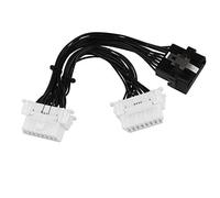 Futheda OBD II OBD2 da 1 a 2 connettori per cavo auto 16 pin splitter prolunga 1 x maschio e 2 x femmina auto prolunga adattatore 15 cm