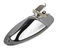 Futheda Placchetta con presa jack per chitarra elettrica, stile barca, cromata, con viti, per chitarra e basso, accessorio di ricambio per chitarra Fender Stratocaster