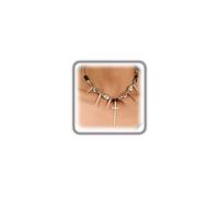 FUTIMELY Collana girocollo da donna, stile gotico, in argento, stile gotico, per Halloween, stile punk Y2K, per cosplay, serate, idea regalo, Grande, Lega di acciaio, Non pietra preziosa