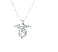 FUTIMELY Collana luminosa con ciondolo a forma di drago, stile gotico, vintage, gotico, con pterodattilo, si illumina nella notte, collana con spada, collana con personalità, stegosauro di Halloween