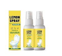 futiu Spray Deodorante for WC al Limone - Neutralizzatore Istantaneo di Odori for Bagni E Viaggi, Fresco Profumo di Agrumi(2pcs)