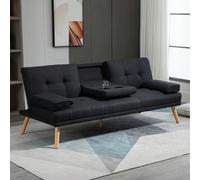 Futon Description:Se stai cercando un divano letto che sia bello e comodo, questo divano letto in stile nordico a tre posti HOMCOM ?la soluzione ideale. La seduta possiede una spessa imbottitura per s