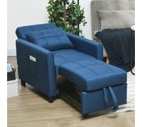 Futon Descrizione:La poltrona letto HOMCOM ?l'ideale per accogliere un ospite o semplicemente per usarla per i tuoi momenti di relax. Grazie al suo design salvaspazio ha un ingombro minimo e offre tut