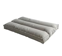 Futon Giapponese 1 Persona Comodo e Spesso, Prodotto in Francia, Sfoderabile, Ideale come Materassino Pieghevole, Tatami Giapponese-Letto Singolo, Cinghia di Fissaggio inclusa (90x190cm,Grigio Chiaro)
