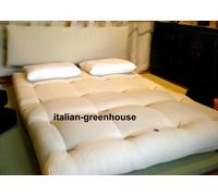 futon in vera lana singolo altezza maxi .traspirante, ventilato, isolante comodo