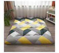 Futon/materasso giapponese da pavimento imbottito, trapuntato, extra spesso, pieghevole, traspirante, adatto come topper, letto per gli ospiti, campeggio e divano,A,150x200cm