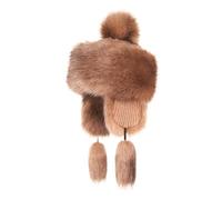 Futrzane Classic Cappello da Montagna - Colbacco Pelliccia Donna con Orecchie