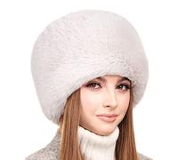 Futrzane Modern Cappello Cosacco - Colbacco da Donna Russo - Berretto Pelliccia (L, Grigio Lungo Modern)