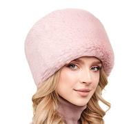 Futrzane Modern Cappello Cosacco - Colbacco da Donna Russo - Berretto Pelliccia (M, Rosa Lungo Modern)