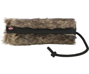 Futterdummy ø 6 × 20 cm Pelliccia di coniglio/nero