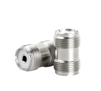 Futuhada 2 Pezzi UHF Femmina PL-259 a UHF Cavo Coassiale Adattatore, Doppio Connettore Barrel per CB Ham Radio Antenna SWR Meter