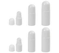 Futuhada 6 Pezzi Bottiglie a Rullo Plastica, Set Riutilizzabile per Deodoranti, Oli Essenziali & Cosmetici Design Anti-Perdita, Bocca a Spirale, Capacità Variabili 30/50/60ml per Viaggi & Daily Use