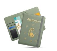 Futuhada Copertina Passaporto Maternità, Custodia Libretto Materno con 8 Scomparti per Riporre Carte di Assicurazione, Immagini Ecografiche e Certificato Vaccinazione