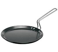Futura Hawkins L54 Heavy Gauge Hard Anodised Flat Tava Griddle, Alluminio anodizzato, Black, 10-inch Induction
