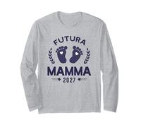 Futura Mamma 2027 Bebè in Arrivo Maglia a Manica