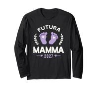 Futura Mamma 2027 Bebè in Arrivo Maglia a Manica