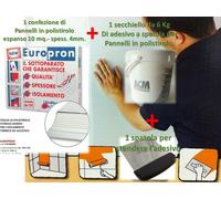 FUTURAZeta | Risanamento a cappotto di pareti muri umide fredde e degradate sotto parati piastrelle | kit fai da te (10 mq) | isolamento polistirolo polistirene xps tipo depron
