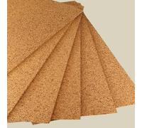 FUTURAZeta Pannelli Sughero Biondo Naturale (Spessore 1cm) Pannelli Isolanti Termici per Interni ed Esterni, Pannelli di Sughero per Pareti per Isolamento Termico ed Isolamento Acustico (18 Pannelli)