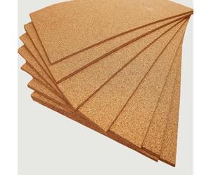 FUTURAZeta Pannelli Sughero Biondo Naturale (Spessore 1cm) Pannelli Isolanti Termici per Interni ed Esterni, Pannelli di Sughero per Pareti per Isolamento Termico ed Isolamento Acustico (18 Pannelli)