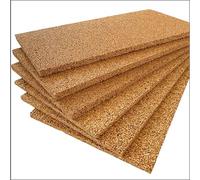 FUTURAZeta Pannelli Sughero Biondo Naturale (Spessore 2cm) Pannelli Isolanti Termici per Interni ed Esterni, Pannelli di Sughero per Pareti per Isolamento Termico ed Isolamento Acustico (30 Pannelli)