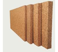 FUTURAZeta Pannelli Sughero Biondo Naturale (Spessore 3cm) Pannelli Isolanti Termici per Interni ed Esterni, Pannelli di Sughero per Pareti per Isolamento Termico ed Isolamento Acustico (10 Pannelli)