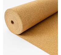 FUTURAZeta® - Rotolo di Sughero Supercompresso spessore 5 mm Rivestimento Muro Parete Fredda Tappetino Sotto Pavimento Parquet Bacheca anti rumore (5 Mq.)