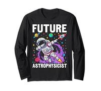 Future Astrophysicist Space Explorer STEM Science Maglia a Manica