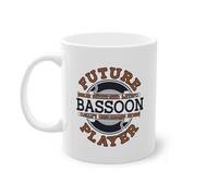 Future Bassoon Player Aerofono Player Tazza da caffè | Fagotto Strumento Musica Fagottist Tazza Bianco (06655B)