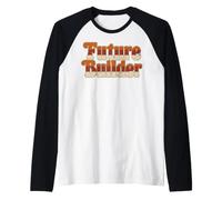 Future Builder Retro Back To School Student Design Maglia con Maniche Raglan