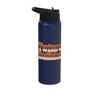 Future Builder Retro Back To School Student Design Stainless Steel Insulated Water Bottle