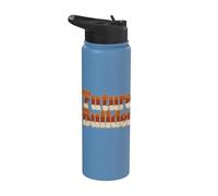 Future Builder Retro Back To School Student Design Stainless Steel Insulated Water Bottle