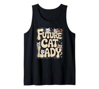 Future Cat Lady Cute Kittens Intorno Lettere Canotta