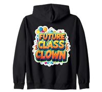 Future Class Clown Primo Giorno Di Scuola Asilo Divertente Felpa con Cappuccio