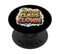 Future Class Clown Primo Giorno Di Scuola Asilo Divertente PopSockets PopGrip Adesivo
