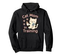 Future Crazy Cat Lady Cute Feline Obsession Bizzarro Cat Life Felpa con Cappuccio