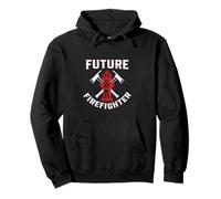 Future Firefighter Heroes Of Tomorrow Soon Fireman Felpa con Cappuccio